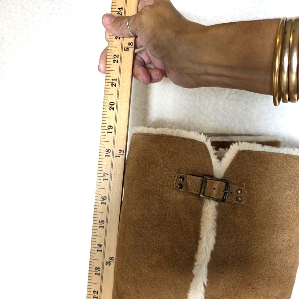 Bjorndal Allison Camel Tan Suede Knee-High Boots Size 11 - Picture 9 of 17